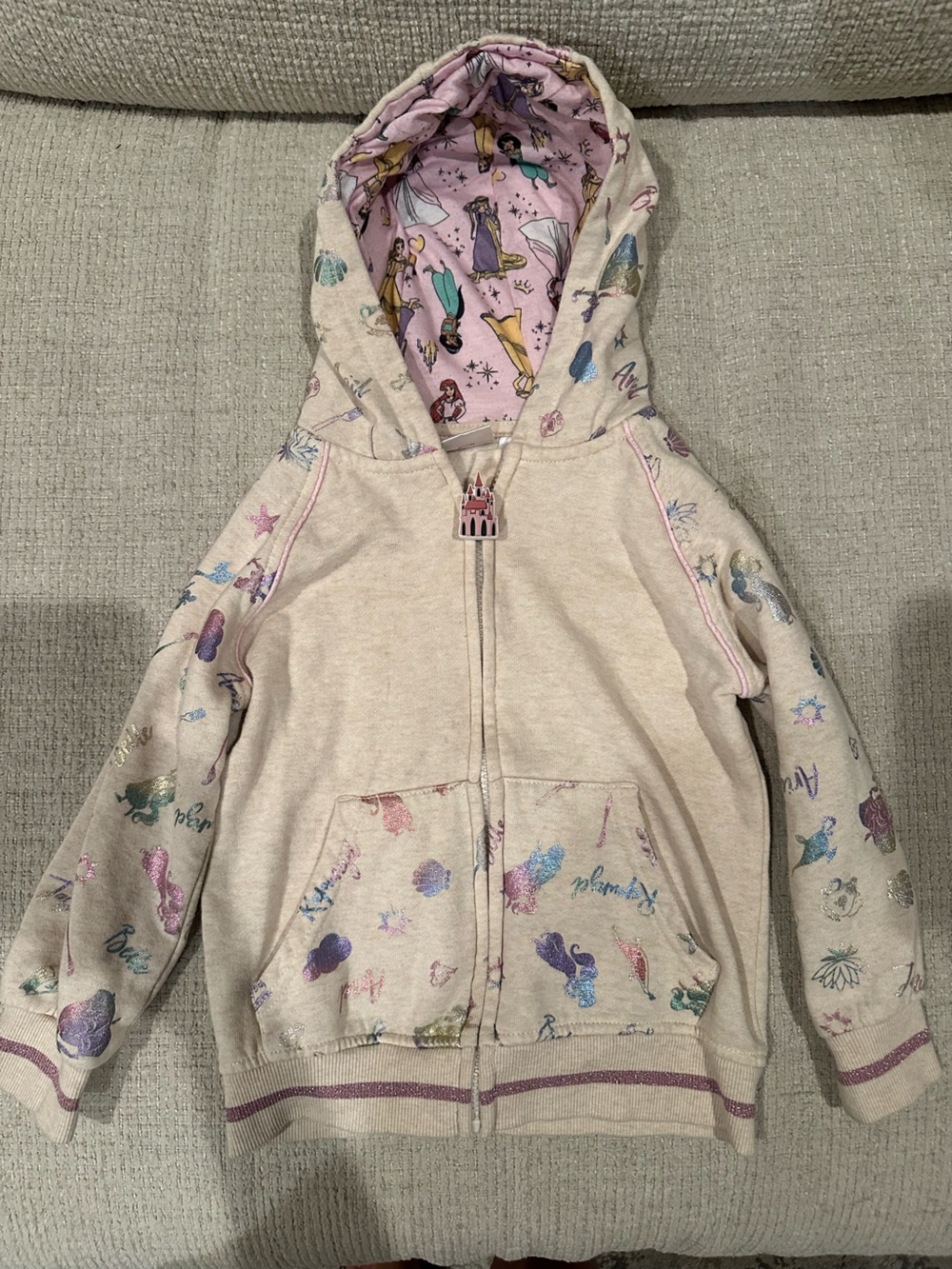 Disney Princess Zip Up Jacket size 5